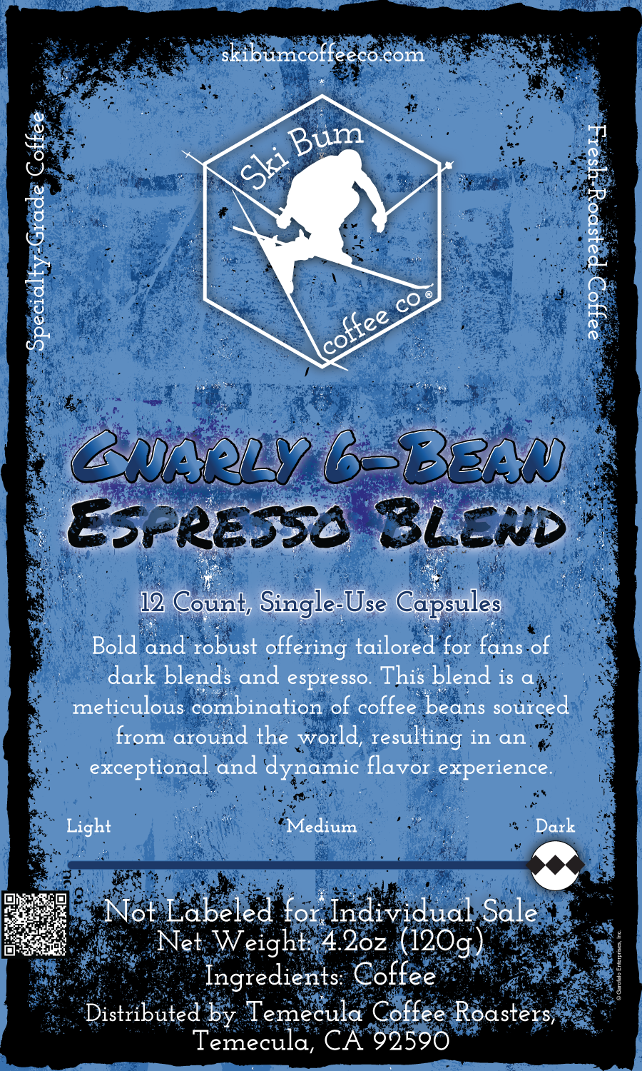 Gnarly 6-Bean Espresso Blend [12 Single-Use Cups]