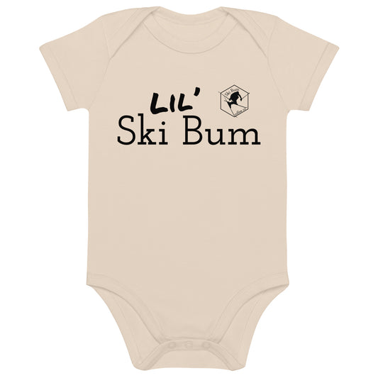 Organic cotton baby bodysuit (Lil' Ski Bum)