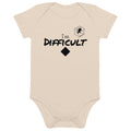 Organic cotton baby bodysuit (I'm Difficult)