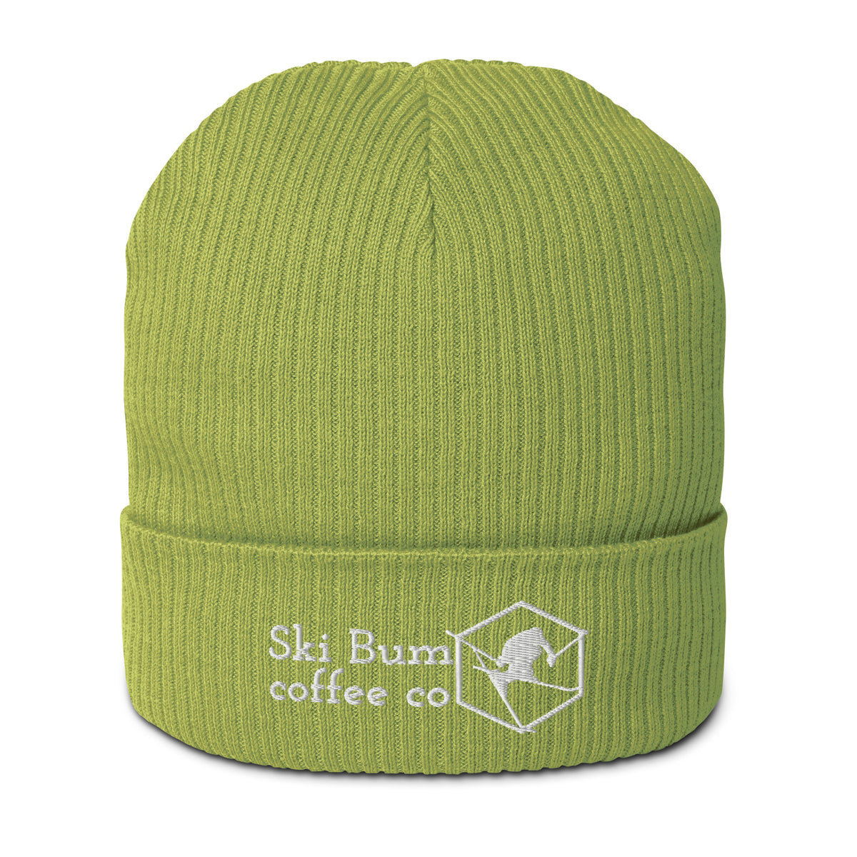 Sonoma Green Ribbed Beanie Script Ribbed Knit Beanie (olive)– Elusive main image 4