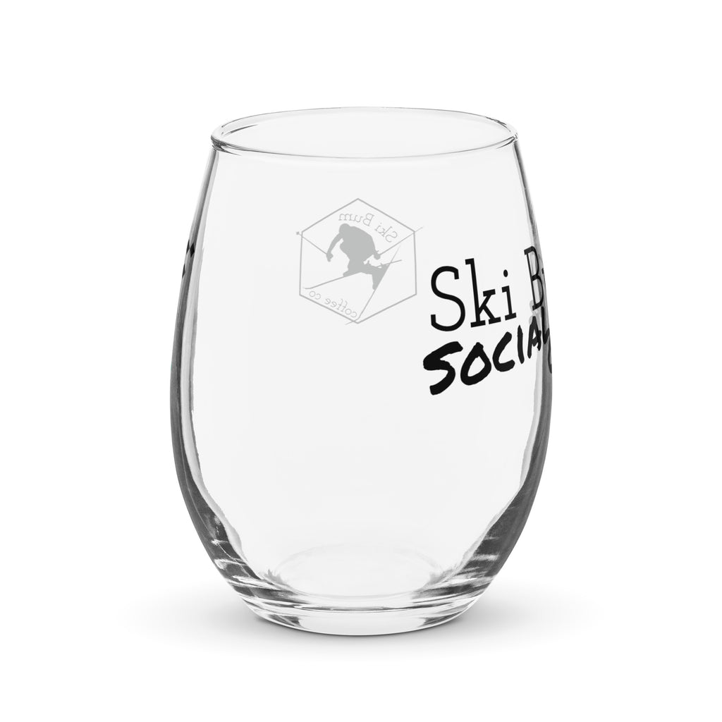 Stemless wine glass (Ski Bum Social Club)