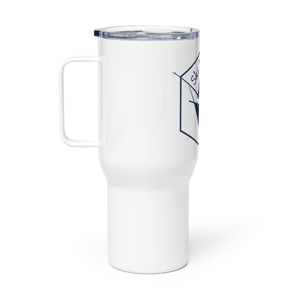 Travel mug with a handle