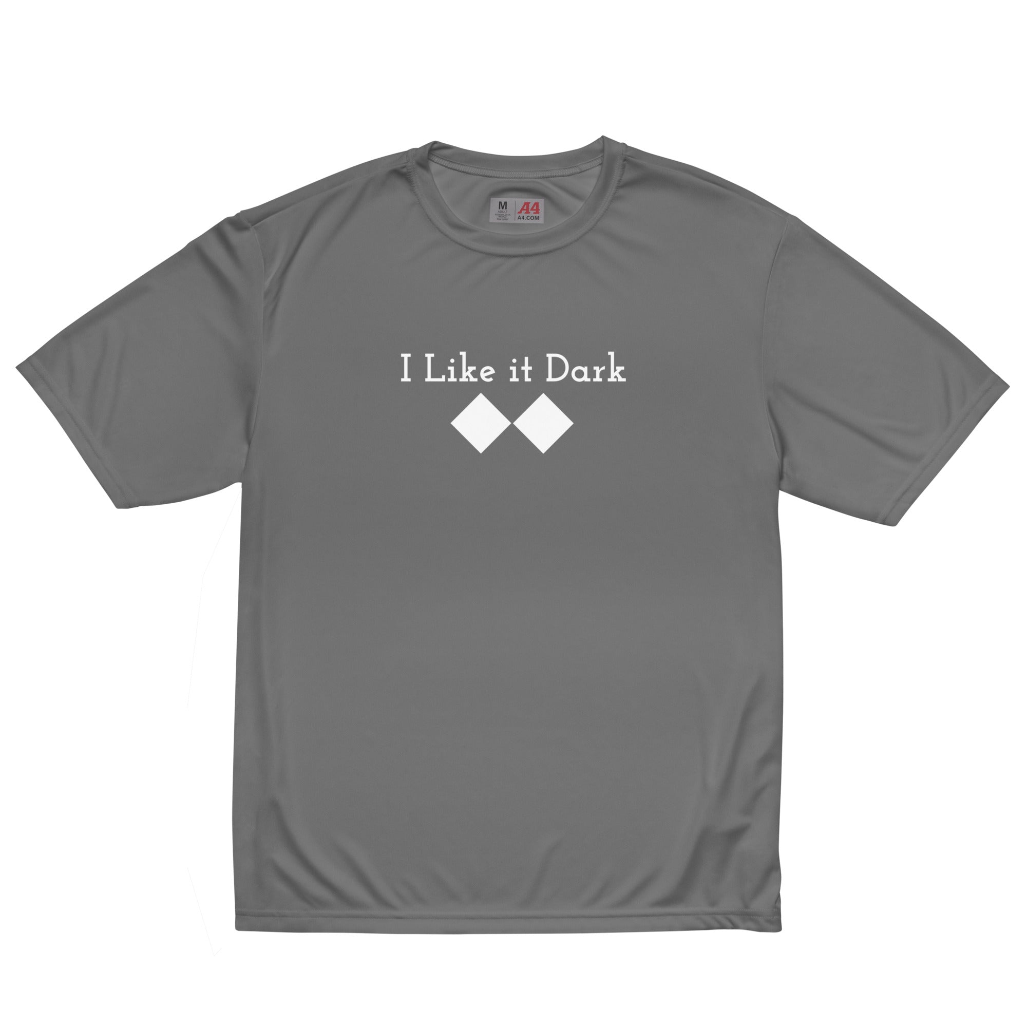 Unisex performance crew neck t-shirt ( I Like it Dark )