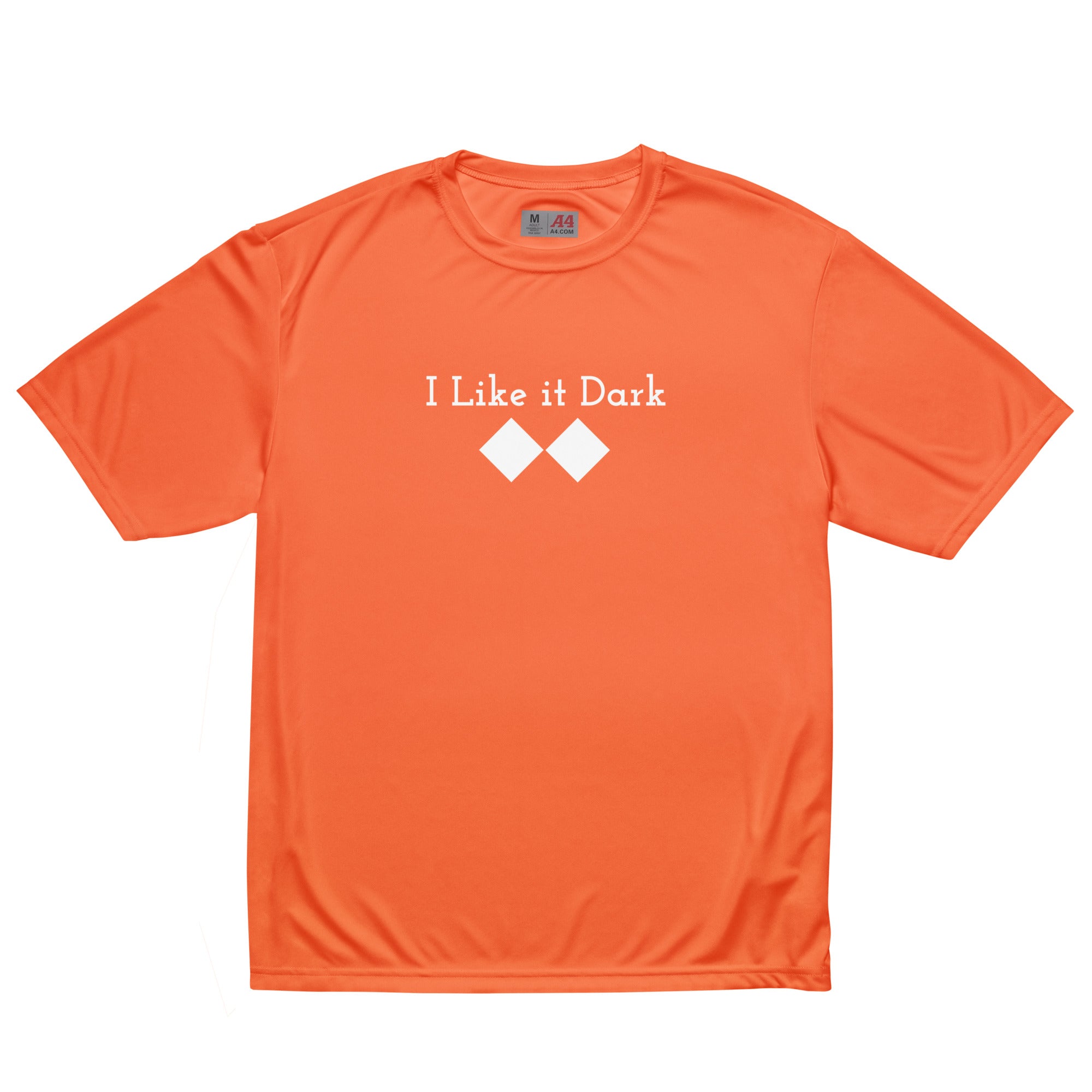 Unisex performance crew neck t-shirt ( I Like it Dark )