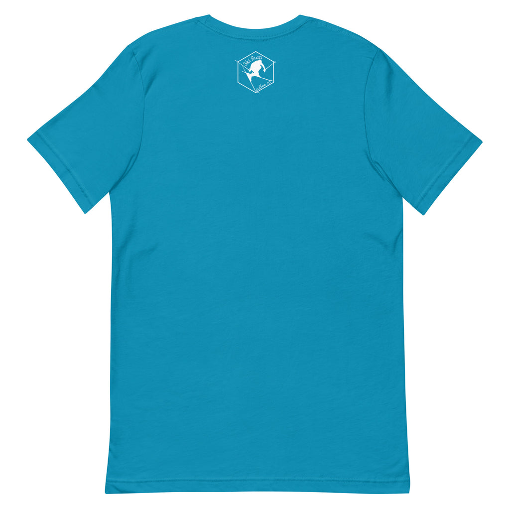 Unisex t-shirt (Skiing & Coffee: Love Languages)