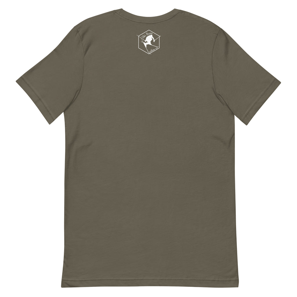 Unisex t-shirt (Skiing & Coffee: Love Languages)