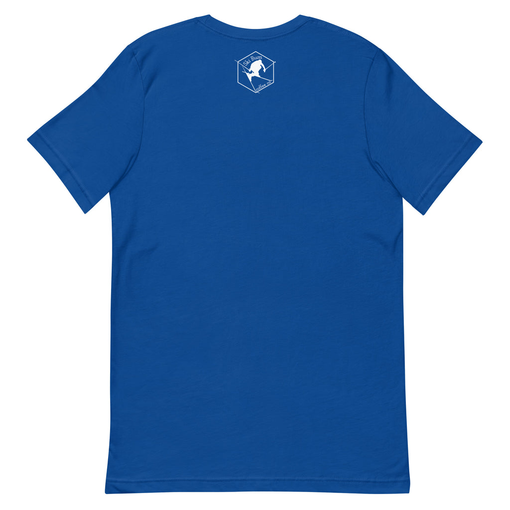 Unisex t-shirt (Skiing & Coffee: Love Languages)